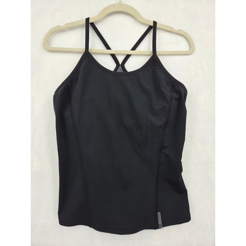 Mountain Hardwear Womens Black Active Tank Top Built In Shelf Bra Size Medium